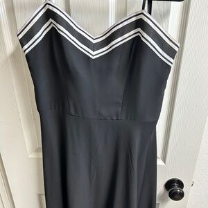Ted Baker London Black and White Midi Dress